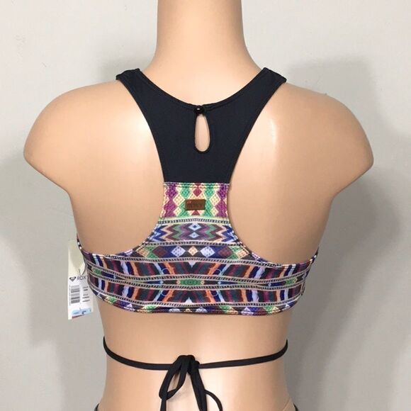 ROXY high neck bikini top. NWT - Picture 7 of 10